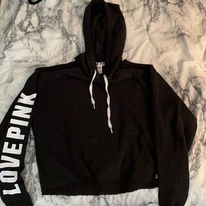 Victoria Secret Pink Cropped Hoodie